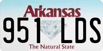 AR license plate 951LDS