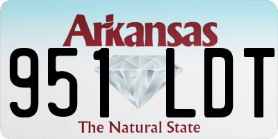 AR license plate 951LDT
