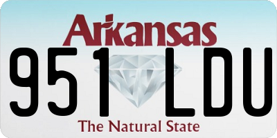 AR license plate 951LDU