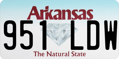 AR license plate 951LDW