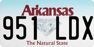 AR license plate 951LDX