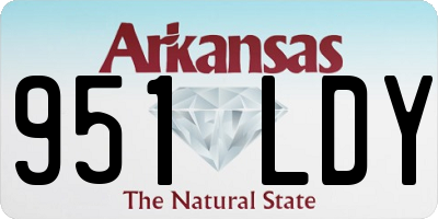 AR license plate 951LDY