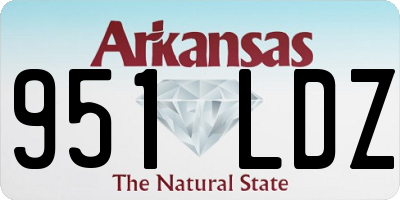 AR license plate 951LDZ