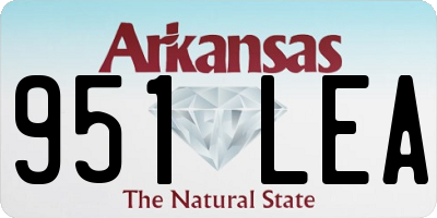 AR license plate 951LEA