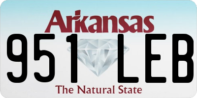 AR license plate 951LEB