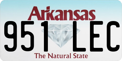 AR license plate 951LEC