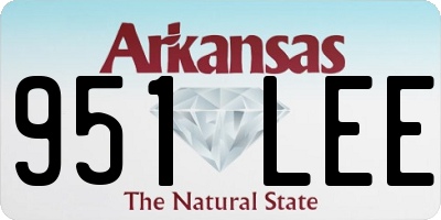 AR license plate 951LEE
