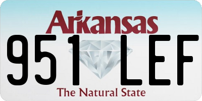 AR license plate 951LEF