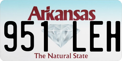 AR license plate 951LEH