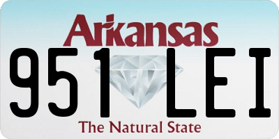 AR license plate 951LEI