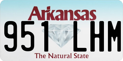 AR license plate 951LHM