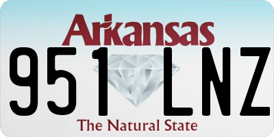 AR license plate 951LNZ
