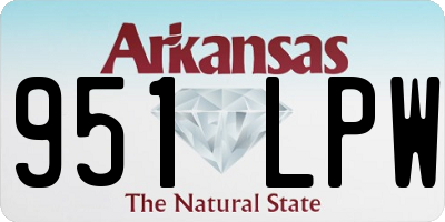 AR license plate 951LPW