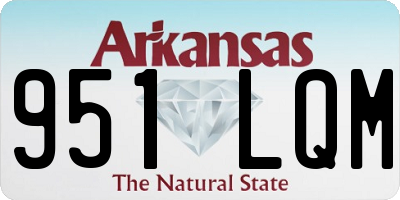 AR license plate 951LQM