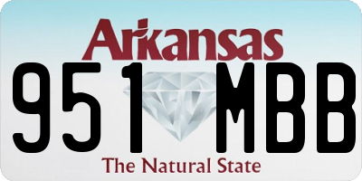 AR license plate 951MBB