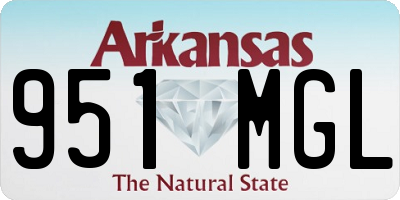 AR license plate 951MGL