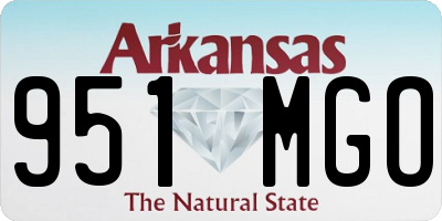AR license plate 951MGO