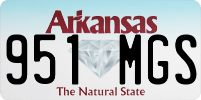 AR license plate 951MGS