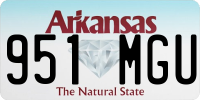 AR license plate 951MGU