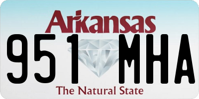 AR license plate 951MHA