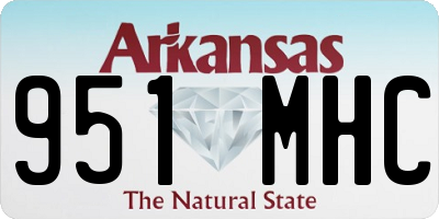 AR license plate 951MHC