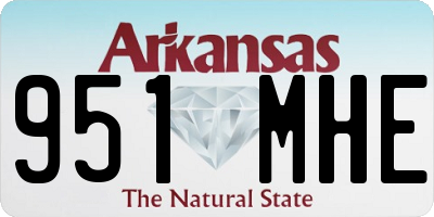 AR license plate 951MHE