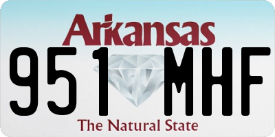 AR license plate 951MHF