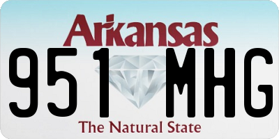 AR license plate 951MHG