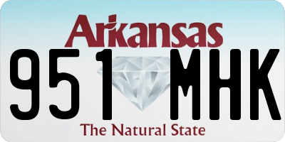 AR license plate 951MHK