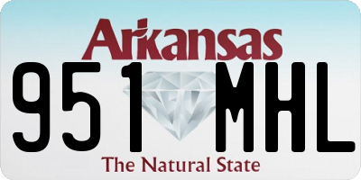 AR license plate 951MHL