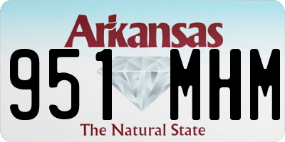 AR license plate 951MHM