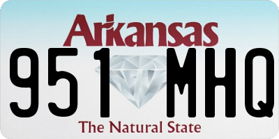 AR license plate 951MHQ