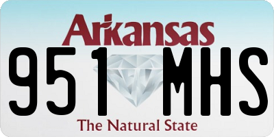 AR license plate 951MHS