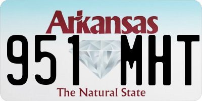 AR license plate 951MHT