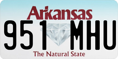 AR license plate 951MHU