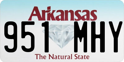 AR license plate 951MHY