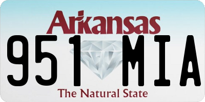 AR license plate 951MIA