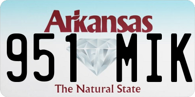 AR license plate 951MIK