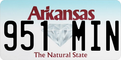 AR license plate 951MIN