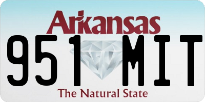 AR license plate 951MIT