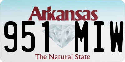 AR license plate 951MIW