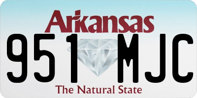 AR license plate 951MJC