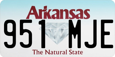 AR license plate 951MJE