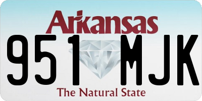 AR license plate 951MJK