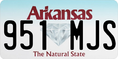 AR license plate 951MJS