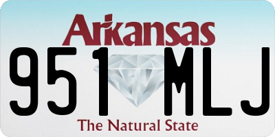 AR license plate 951MLJ