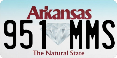 AR license plate 951MMS