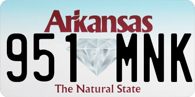 AR license plate 951MNK