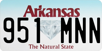 AR license plate 951MNN