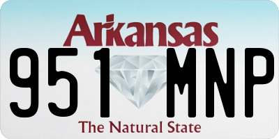 AR license plate 951MNP
